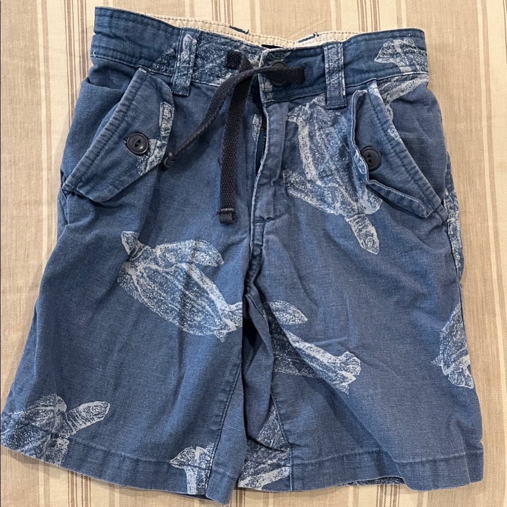 GAP Kids Blue Turtle Print Shorts